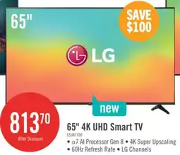 The Brick LG 65 UA77 4K UHD Smart TV offer
