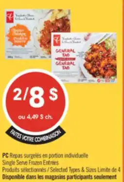 Pharmaprix PC Single Serve Frozen Entrees offer