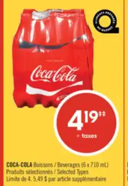 Pharmaprix COCA-COLA Beverages offer