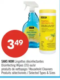 Pharmaprix NO NAME Disinfecting Wipes (35) or Household Cleaners offer