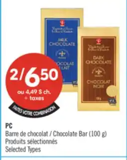 Pharmaprix PC Chocolate Bar offer