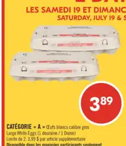Pharmaprix Large White Eggs (1 Dozen) offer