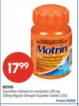 Pharmaprix MOTRIN lbuprofène ordinaire en comprimés 200 mg 200mg Regular Strength Ibuprofen Tablets (150) offer