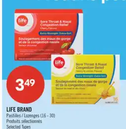 Pharmaprix LIFE BRAND Lozenges offer