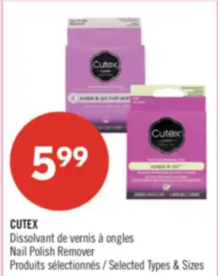 Pharmaprix CUTEX Nail Polish Remover offer