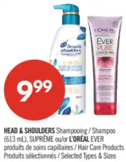Pharmaprix HEAD & SHOULDERS Shampoo (613mL) or L'ORÉAL EVER Hair Care Products offer