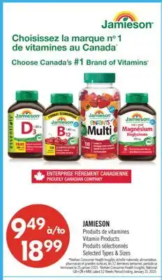 Pharmaprix JAMIESON Vitamin Products offer