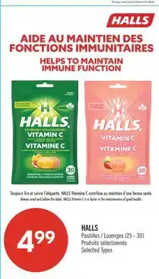 Pharmaprix HALLS Lozenges offer
