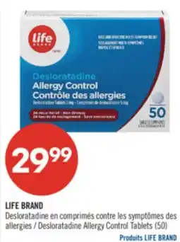 Pharmaprix LIFE BRAND Desloratadine Allergy Control Tablets offer