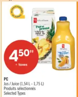 Pharmaprix PC Juice offer