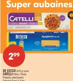Pharmaprix DE CECCO (454g) or CATELLI Pasta offer