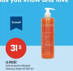Pharmaprix LA ROSÉE Cleansing Shower Oil offer