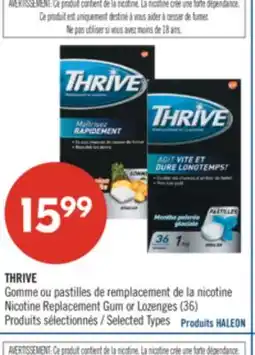 Pharmaprix THRIVE Gum or Lozenges offer