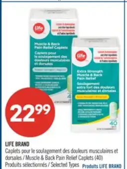 Pharmaprix LIFE BRAND Muscle & Back Pain Relief Caplets offer