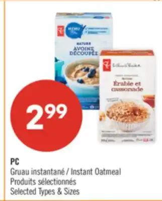 Pharmaprix PC Instant Oatmeal offer