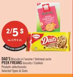 Pharmaprix DAD'S Oatmeal or PEEK FREANS Cookies offer