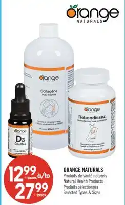 Pharmaprix ORANGE NATURALS Natural Health Products offer