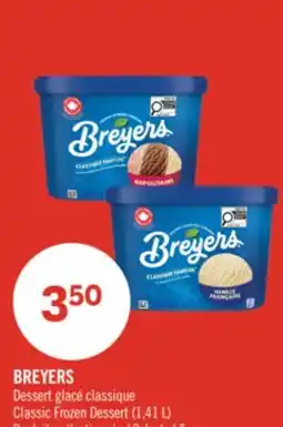 Pharmaprix BREYERS Classic Frozen Dessert offer