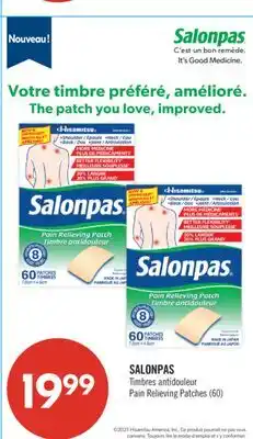 Pharmaprix SALONPAS Pain Relieving Patches offer
