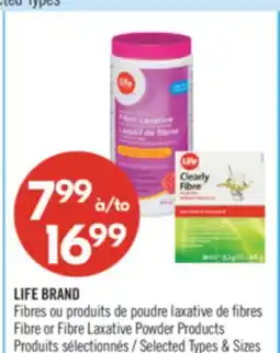 Pharmaprix LIFE BRAND Fibre or Fibre Laxative Powder Products offer