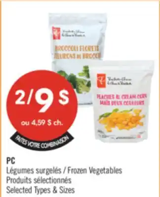 Pharmaprix PC Frozen Vegetables offer