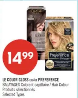 Pharmaprix LE COLOR GLOSS or PREFERENCE Hair Colour offer