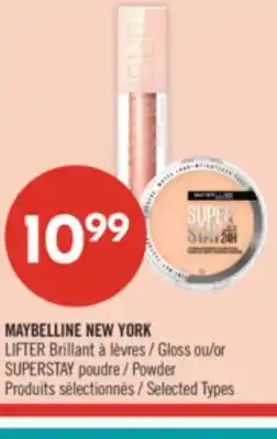 Pharmaprix MAYBELLINE NEW YORK LIFTER Brillant Gloss or SUPERSTAY Powder offer