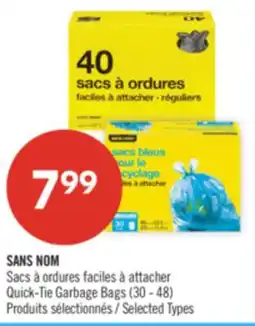 Pharmaprix NO NAME Quick-Tie Garbage Bags offer