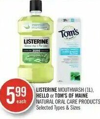 Shoppers Drug Mart Listerine offer