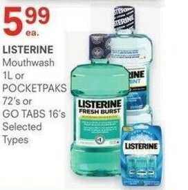 IDA Pharmacy Listerine offer