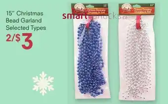 IDA Pharmacy 15" christmas bead garland offer