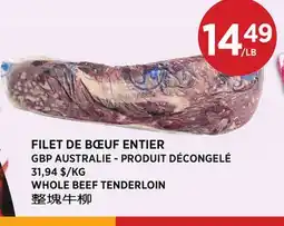 Kim Phat WHOLE BEEF TENDERLOIN offer
