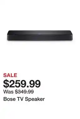 TSC Stores Bose TV Speaker offer