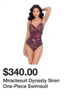 TSC Stores Miraclesuit Dynasty Siren One-Piece Swimsuit offer