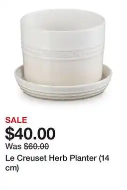TSC Stores Le Creuset Herb Planter (14 cm) offer