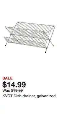IKEA KVOT Dish drainer, galvanized offer