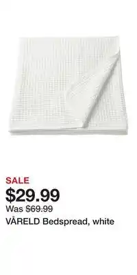 IKEA VÅRELD Bedspread, white offer