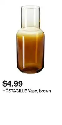 IKEA HÖSTAGILLE Vase, brown offer