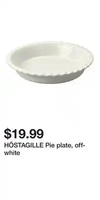IKEA HÖSTAGILLE Pie plate, off-white offer