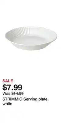 IKEA STRIMMIG Serving plate, white offer