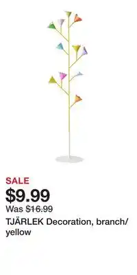 IKEA TJÄRLEK Decoration, branch/yellow offer