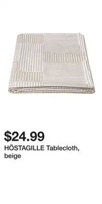 IKEA HÖSTAGILLE Tablecloth, beige offer