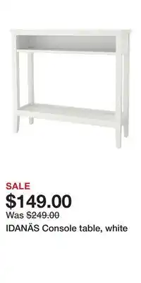 IKEA IDANÄS Console table, white offer