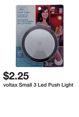 Dollarama voltax Small 3 Led Push Light offer