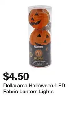 Dollarama Dollarama Halloween-LED Fabric Lantern Lights offer