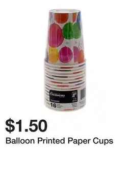 Dollarama Balloon Printed Paper Cups offer