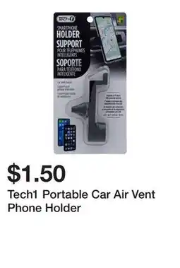 Dollarama Tech1 Portable Car Air Vent Phone Holder offer