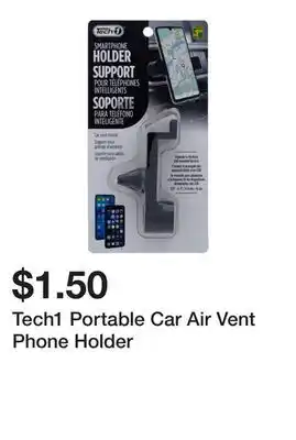 Dollarama Tech1 Portable Car Air Vent Phone Holder offer