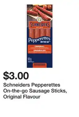 Dollarama Schneiders Pepperettes On-the-go Sausage Sticks, Original Flavour offer