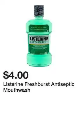 Dollarama Listerine Freshburst Antiseptic Mouthwash offer